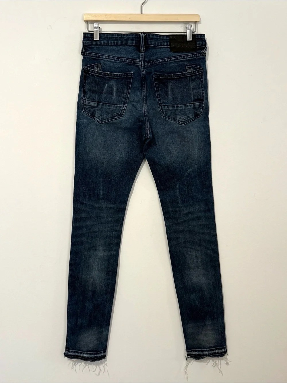 PRPS Men’s Distressed Medium Wash Denim Stretch Jeans – 30 x 34